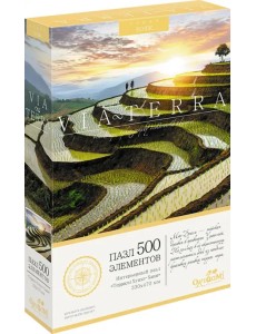 Пазл. Террасы Хунхэ-Хани, 500 элементов