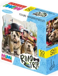 Фигурный деревянный пазл. Road trip, 50 деталей