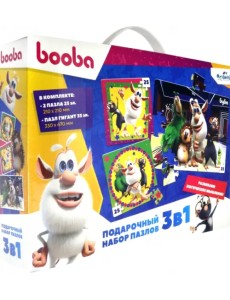 Набор пазлов 3 в 1. Буба Набор пазлов 3 в 1. Буба