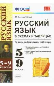 Русский язык в схемах и таблицах. 5-9 классы. Ко всем учебникам. ФГОС