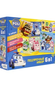 Игра настольная 6 в 1. Робокар Поли