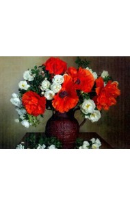 Картина для раскрашивания по номерам. Строгий букет