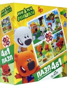 Пазл 4 в 1. МиМиМишки. Свободное время