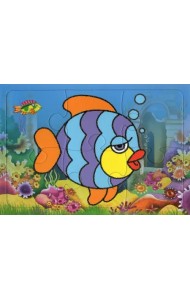 Планшетный пазл. Рыбка, 6 элементов