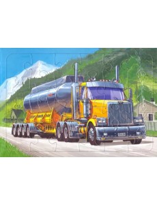 Планшетный пазл. Грузовой автомобиль. Вестерн стар, 24 элемента