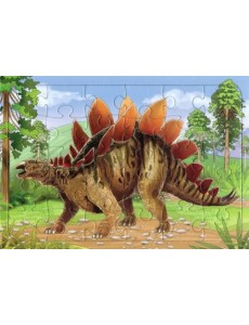 Планшетный пазл. Стегозавр, 30 элементов Планшетный пазл. Стегозавр, 30 элементов