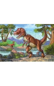 Планшетный пазл. Тиранозавр, 30 элементов