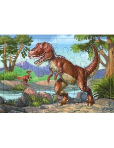 Планшетный пазл. Тиранозавр, 30 элементов Планшетный пазл. Тиранозавр, 30 элементов
