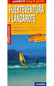 Fuerteventura i Lanzarote map & guide 1:150000