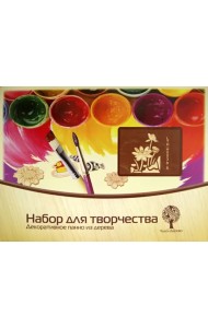 Декоративное панно из дерева. Лотос