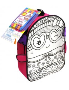 Раскрась рюкзак. Симпатяшка Раскрась рюкзак. Симпатяшка