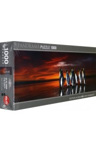 Пазл-панорма. Королевские пингвины, 1000 элементов