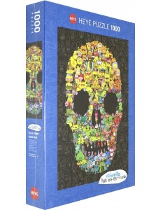 Пазл. Сумашедший череп, 1000 элементов Пазл. Сумашедший череп, 1000 элементов