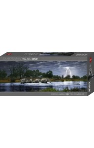 Пазл-панорама. Стадо слонов, 2000 элементов