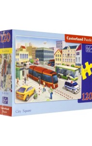 Пазл-midi. Городская площадь, 120 элементов