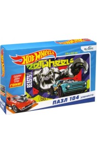 Пазл. Hot wheels. Мотор-зверь, 104 элемента
