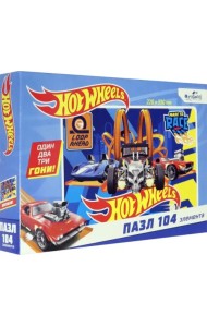 Пазл. Hot wheels. Соперники, 104 элемента