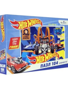 Пазл. Hot wheels. Соперники, 104 элемента Пазл. Hot wheels. Соперники, 104 элемента