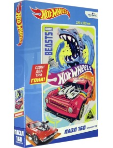 Пазл. Hot wheels. На вираже, 160 элементов