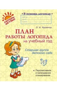 План работы логопеда на учебный год. Старшая группа детского сада