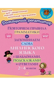 Повторяем правила грамматики и запоминаем слова английского языка с шаблонами,подсказками и ответами