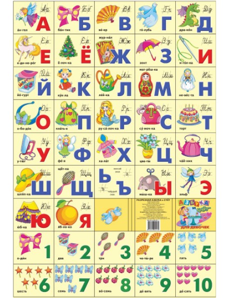 Азбука русская + счет. Для девочек