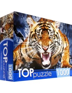 Пазл. Грозный тигр, 1000 элементов