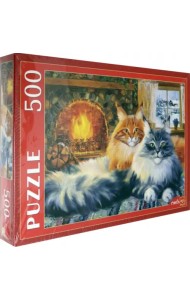 Пазл. Русская коллекция Г. Котинова. У камина. На даче, 500 элементов