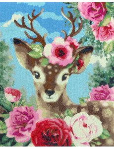 Картина по номерам на холсте с подрамником. Олень Картина по номерам на холсте с подрамником. Олень