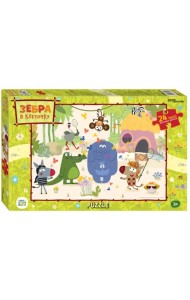 Пазл. Зебра в клеточку, 360 элементов