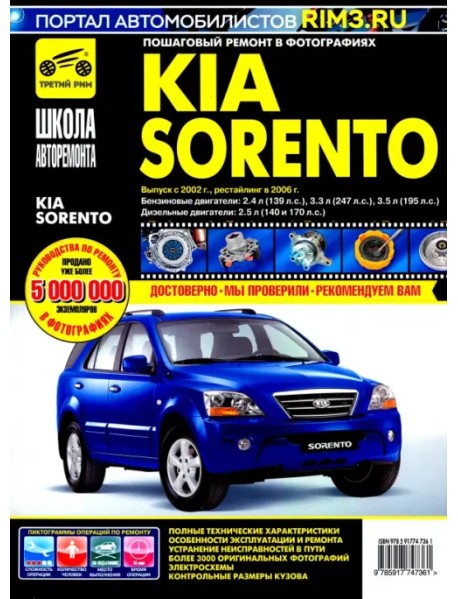 Kia Sorento. Руководство по эксплуатации, техническому обслуживанию и ремонту