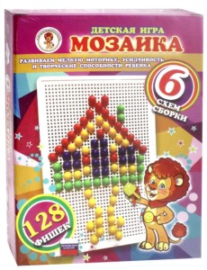 Мозаика. Избушка фиолетовая, 128 фишек Мозаика. Избушка фиолетовая, 128 фишек