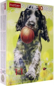 Пазл-maxi. Веселый щенок, 30 элементов
