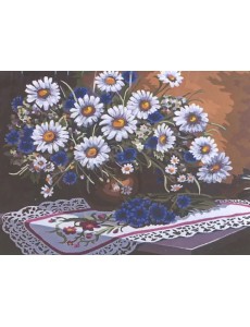 Холст для рисования по номерам. Милый букетик. Жанна Когай