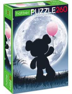 Пазл. Полнолуние. Мишка, 260 элементов Пазл. Полнолуние. Мишка, 260 элементов