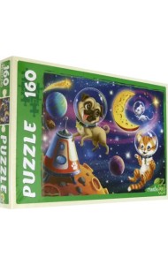 Пазл. Животные в космосе, 160 элементов
