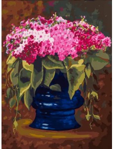 Живопись на холсте. Букет в синей вазе Живопись на холсте. Букет в синей вазе