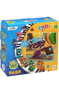 Енотки. Пазл-16. Кубики