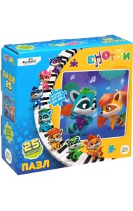 Енотки. Пазл-25. Танец с веерами