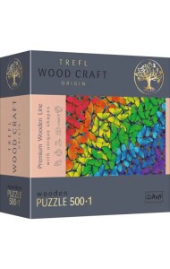 Puzzle-501 деревянный Радужные бабочки