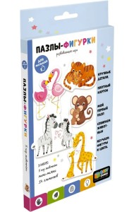 Baby Games. Пазлы-фигурки. Мама и малыш из Африки