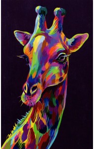Раскрашивание по номерам Панно Жираф
