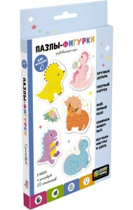 Baby Games. Пазлы-фигурки. Динозаврики