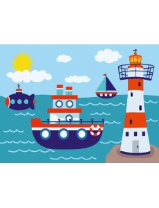 Картина по номерам Морской флот