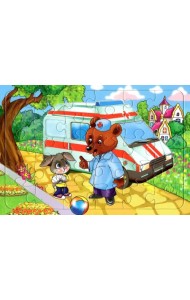 Пазл Мишка-доктор, 30 элементов