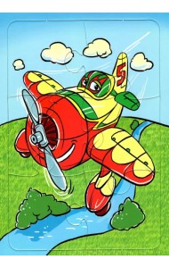 Пазл 6 эл. Самолет