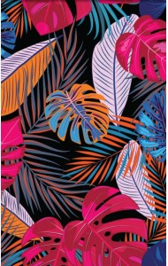 Раскрашивание по номерам Панно на подвесе. Тропические листья