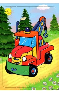 Пазл Автокран, 6 элементов