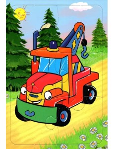 Пазл Автокран, 6 элементов