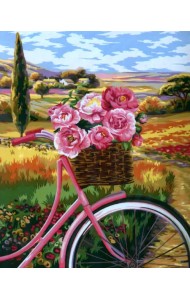 Рисование по номерам. Цветочная корзина